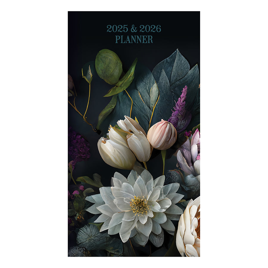 FINAL SALE 2025 2026 Dutch Flora Small Monthly Pocket Planner TF final sale 2025 2026 dutch flora small monthly pocket planner tf