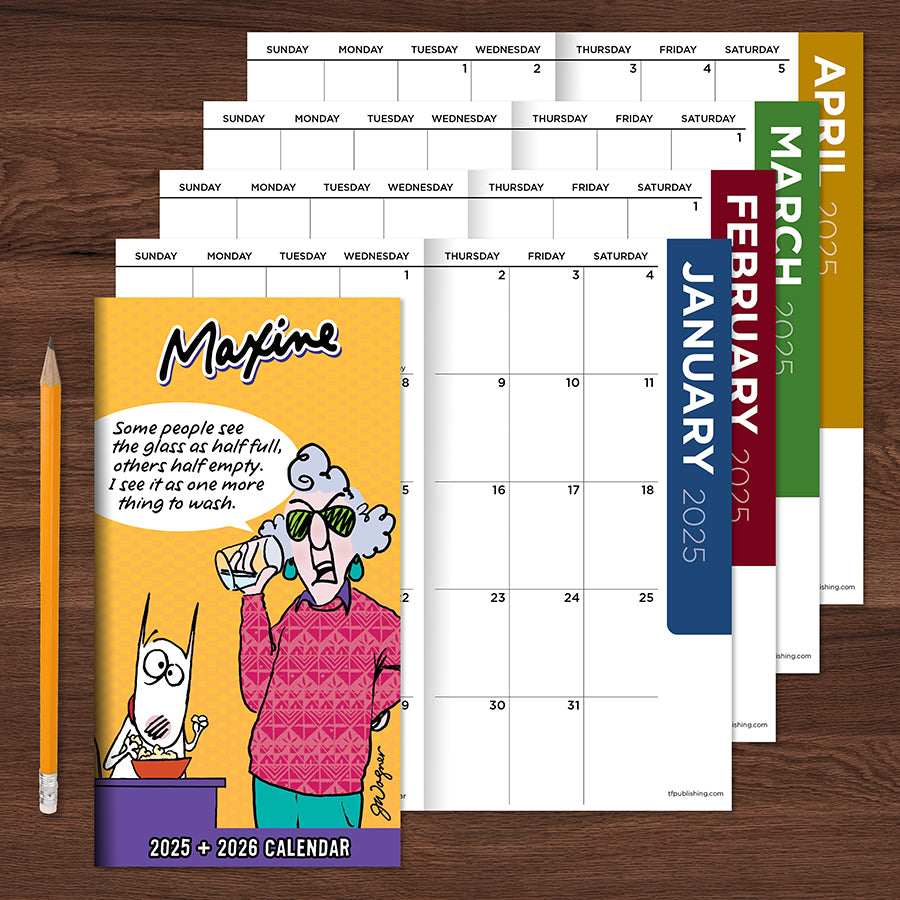 **FINAL SALE** 2025-2026 Maxine Small Monthly Pocket Planner