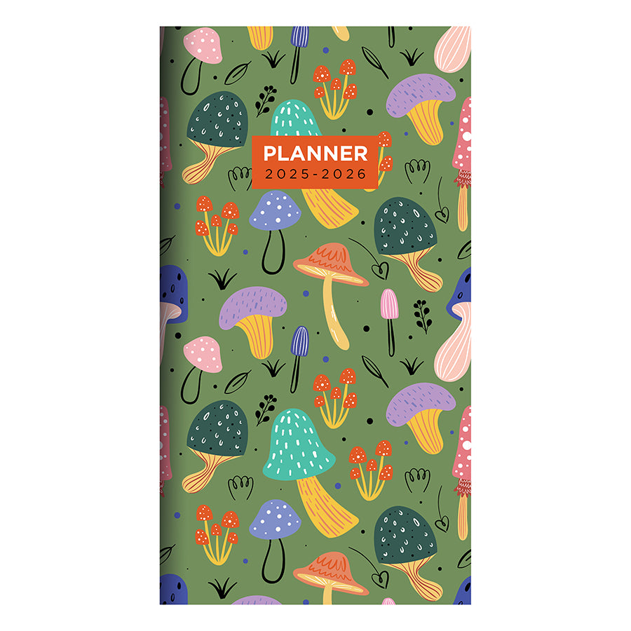 **FINAL SALE** 2025-2026 Mushroom Patch Small Monthly Pocket Planner