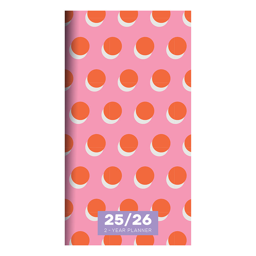 **FINAL SALE** 2025-2026 Pink Orange Crush Small Monthly Pocket Planner