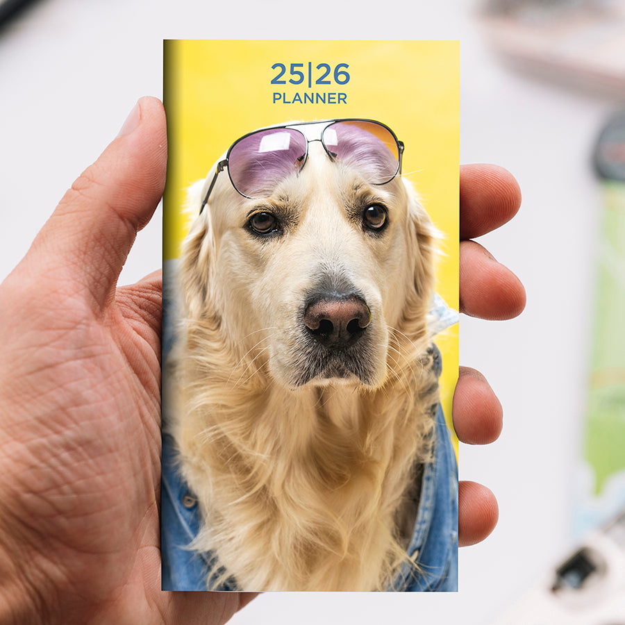 **FINAL SALE** 2025-2026 Sup Dog Small Monthly Pocket Planner