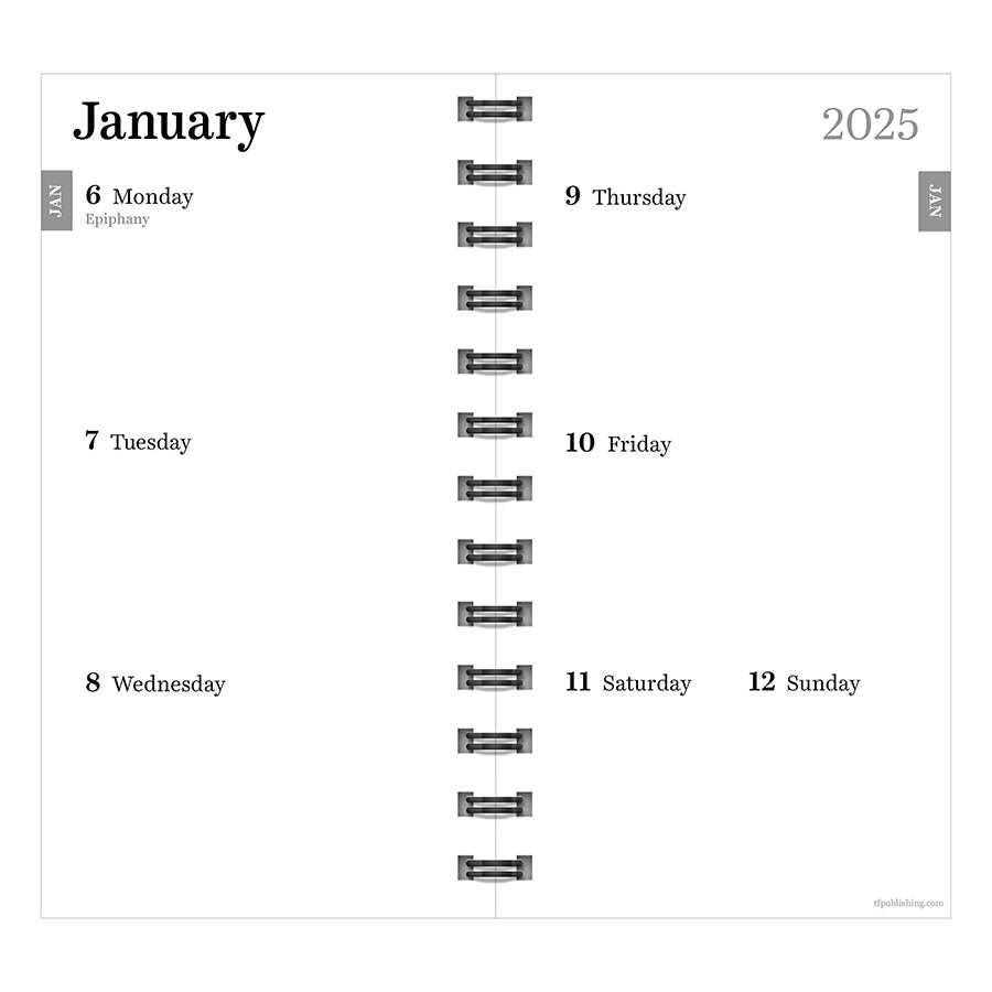 **FINAL SALE**  Deep Jade Small Weekly Monthly Planner