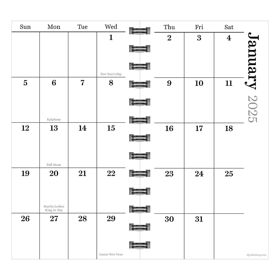 **FINAL SALE**  Pink Plaid Small Weekly Monthly Planner