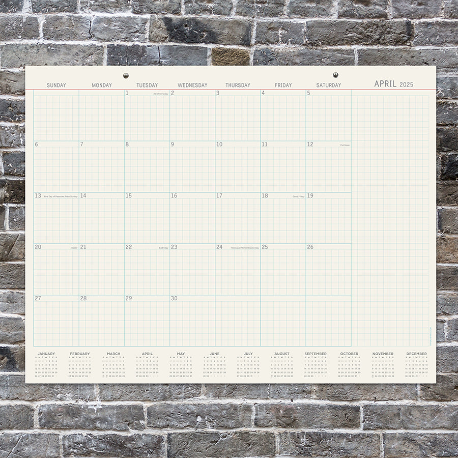 **FINAL SALE** 2025 Vintage Professional Large Desk Pad Monthly Blotter Calendar