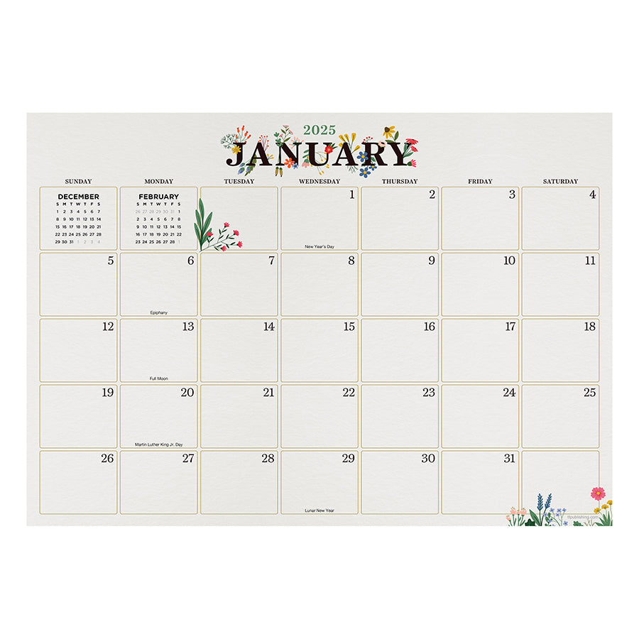 2025 Floral Medium Desk Pad Monthly Blotter Calendar | TF Publishing | Calendars + Planners - Journals + Stationery 2025-floral-medium-desk-pad-monthly-blotter-calendar-tf-publishing-calendars-planners-journals-stationery
