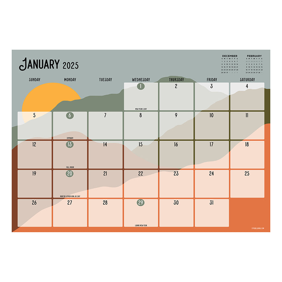 2025 Blotter Calendar