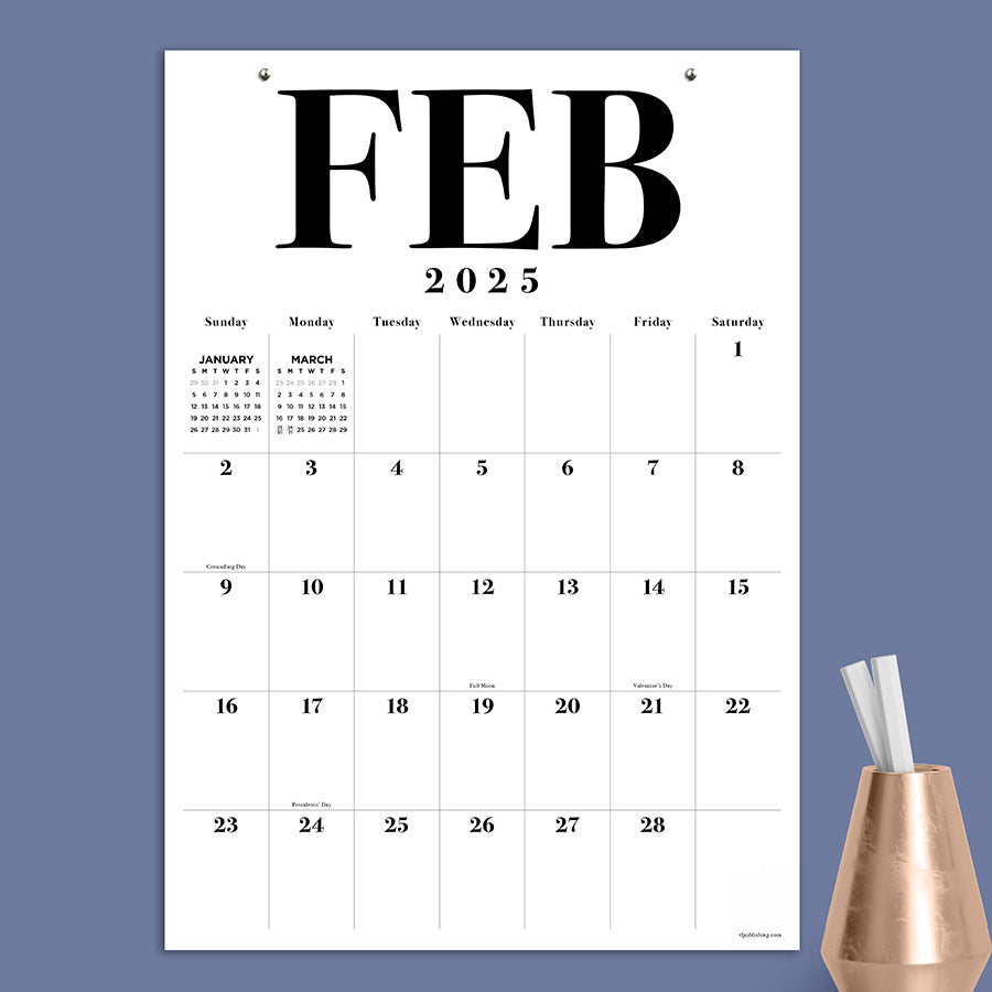 **FINAL SALE** 2025 Medium Art Poster Wall Calendar