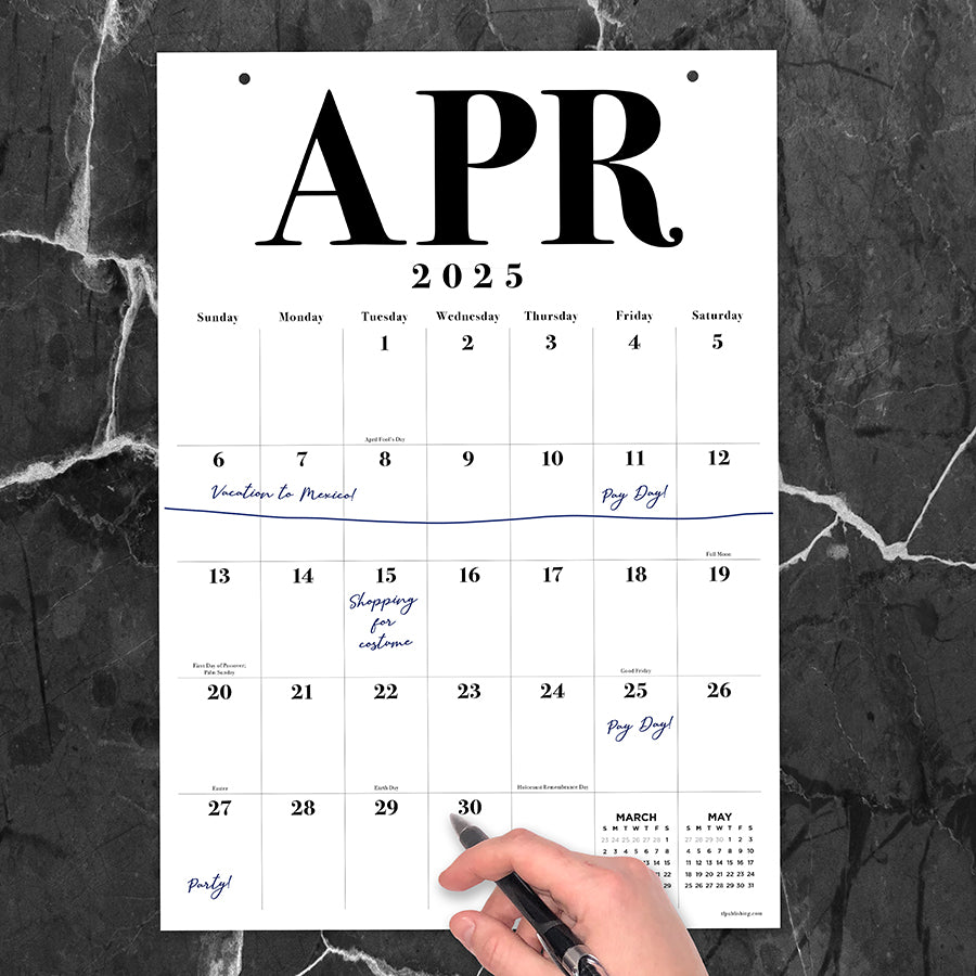 **FINAL SALE** 2025 Medium Art Poster Wall Calendar