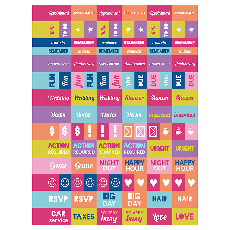**FINAL SALE**  Malibu Stripes Medium Weekly Monthly Planner