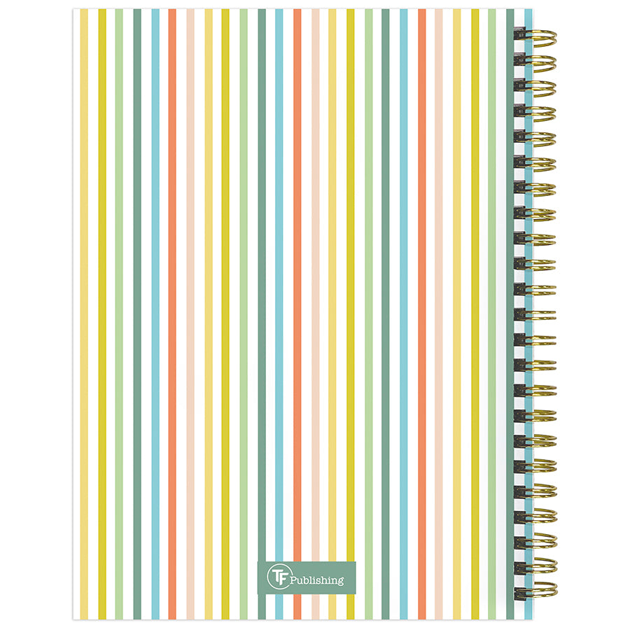 **FINAL SALE**  Malibu Stripes Medium Weekly Monthly Planner