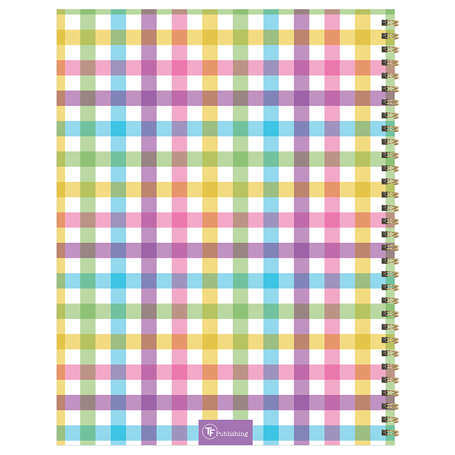 **FINAL SALE** 2025 Madras Plaid Large Weekly Monthly Planner