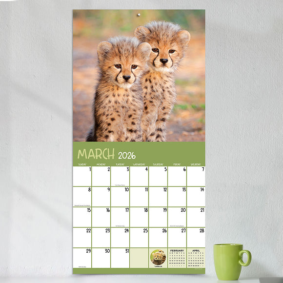 2026 Baby Animals Wall Calendar
