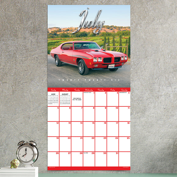 2026 Classic Cars Wall Calendar