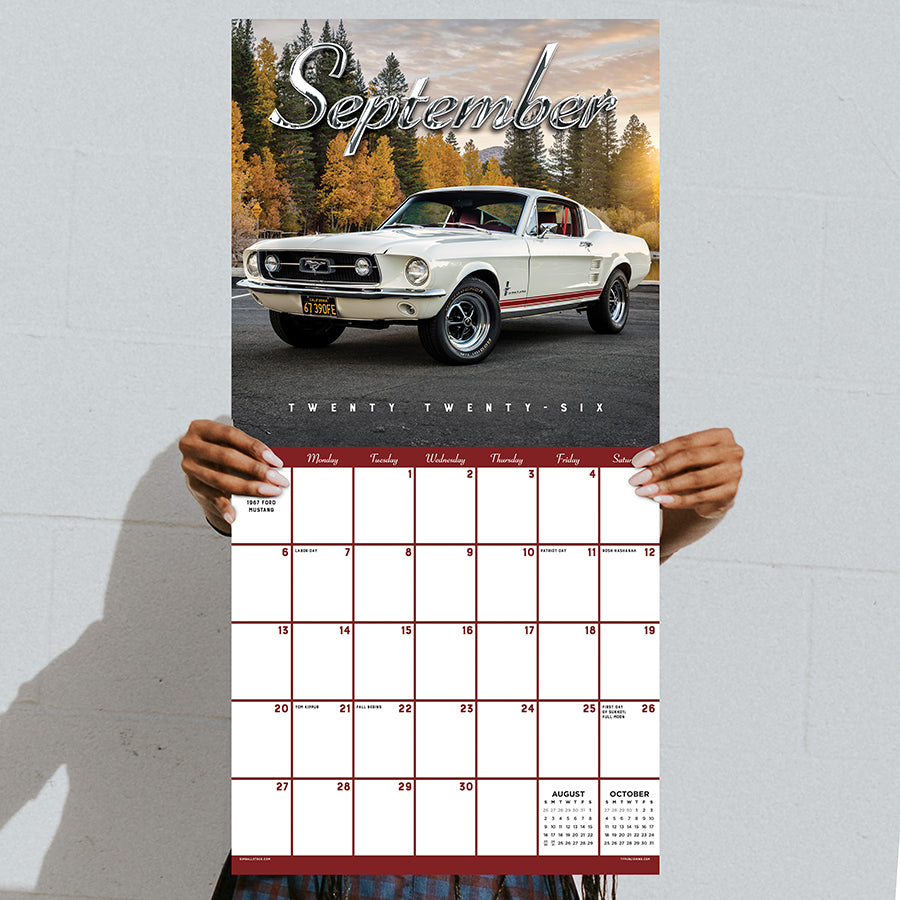 2026 Classic Cars Wall Calendar - 0