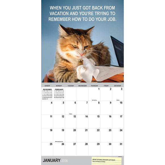 2026 Corporate Cats Wall Calendar