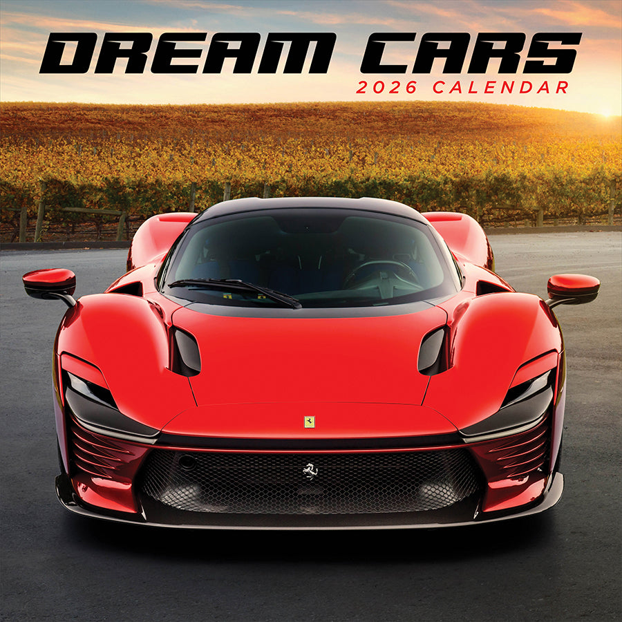 2026 Dream Cars Wall Calendar