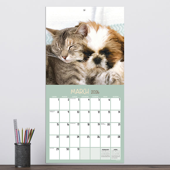 2026 Furry Friends Wall Calendar