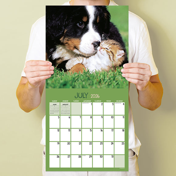 2026 Furry Friends Wall Calendar