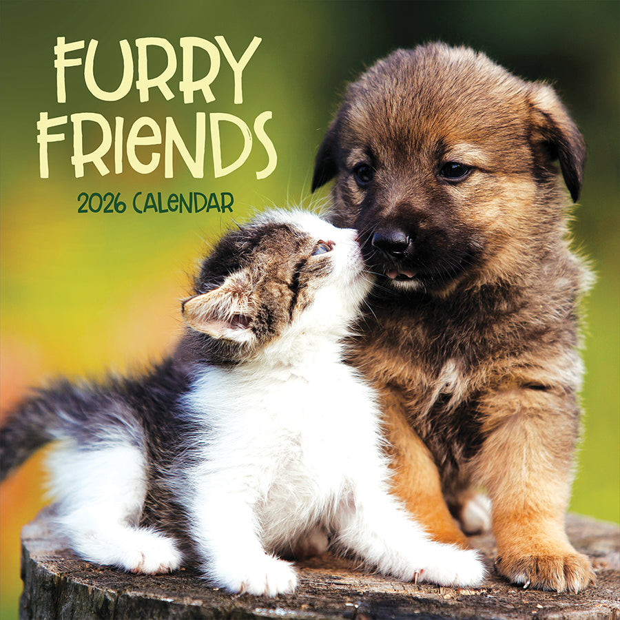 2026 Furry Friends Wall Calendar