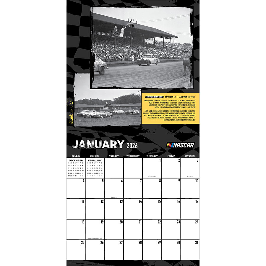2026 Nascar Best Races Wall Calendar