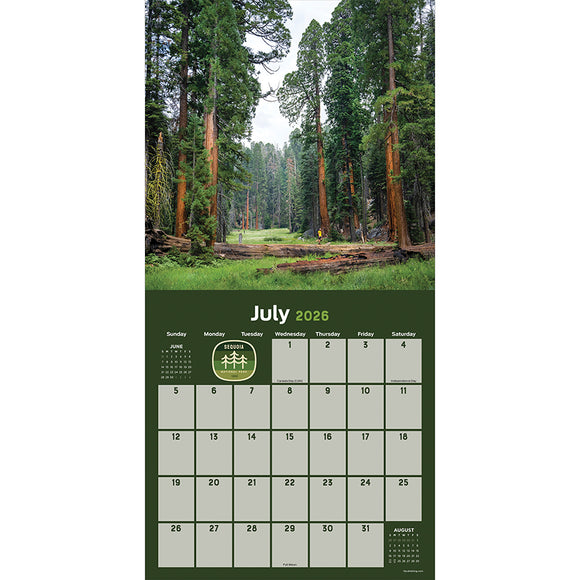 2026 National Parks Wall Calendar