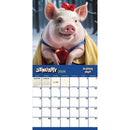 2026 Playful Pigs Wall Calendar-3