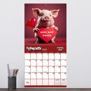 2026 Playful Pigs Wall Calendar-4