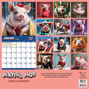 2026 Playful Pigs Wall Calendar-5