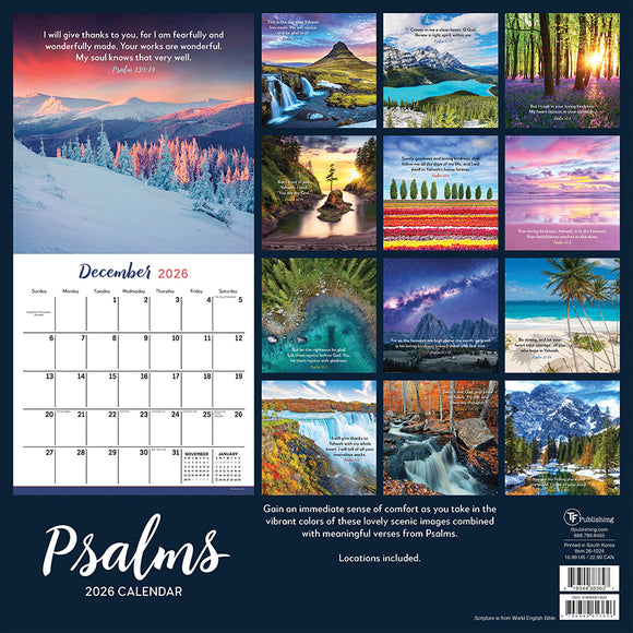 2026 Psalms Wall Calendar
