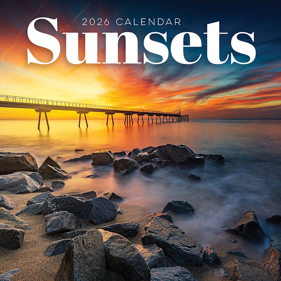 2026 Sunsets Wall Calendar