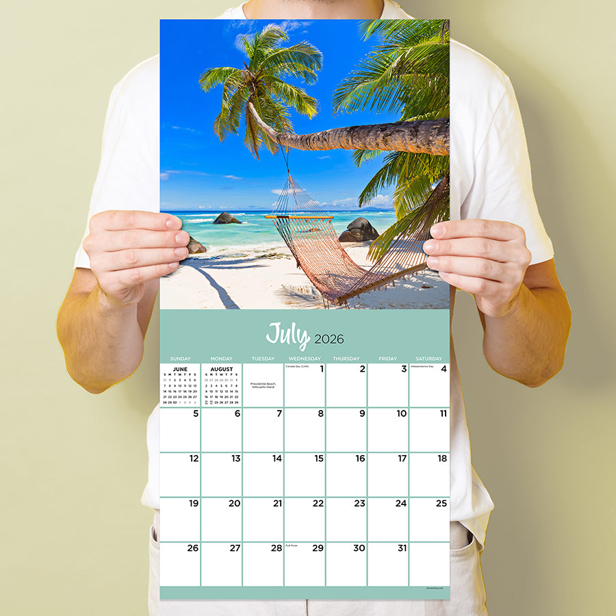 2026 Tropical Escapes Wall Calendar - 0
