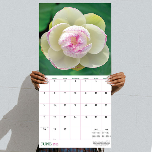 2026 Flowers Wall Calendar
