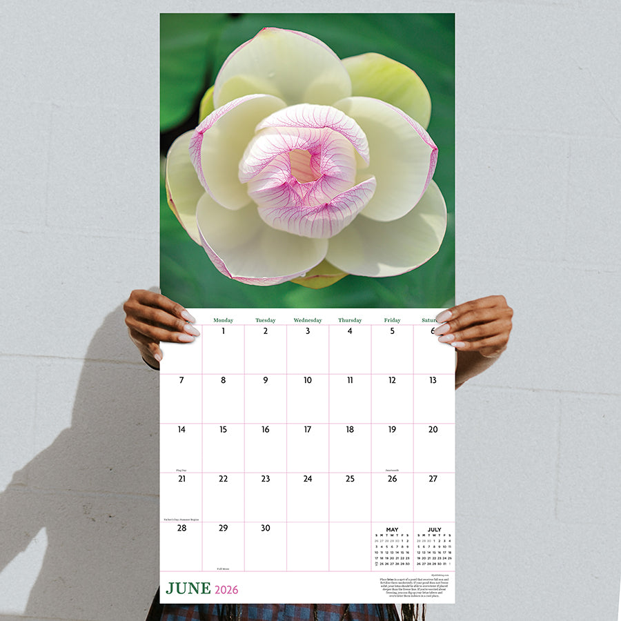 2026 Flowers Wall Calendar - 0