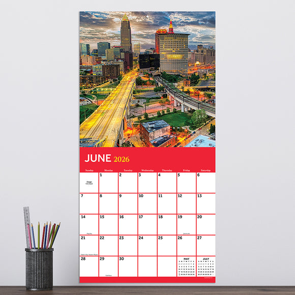 2026 Ohio Wall Calendar
