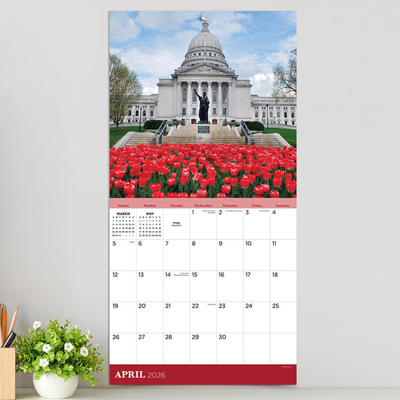 2026 Wisconsin Wall Calendar
