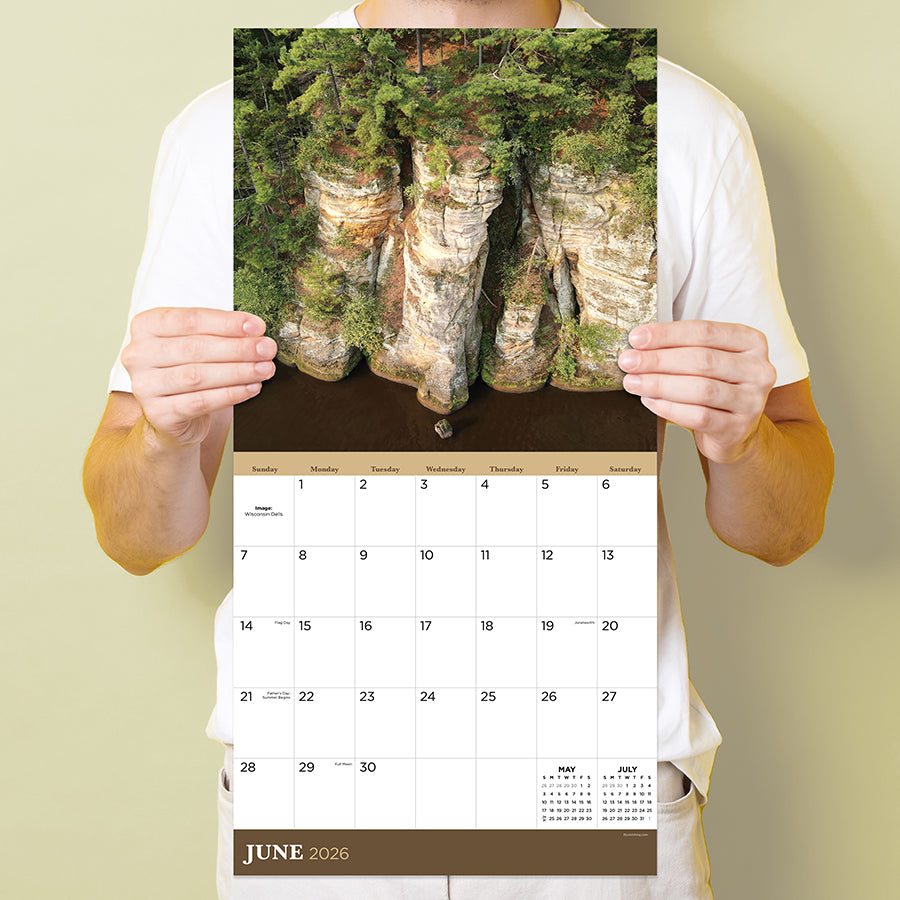 2026 Wisconsin Wall Calendar - 0
