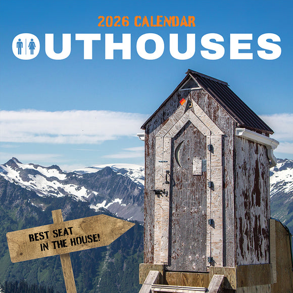 2026 Outhouses Wall Calendar