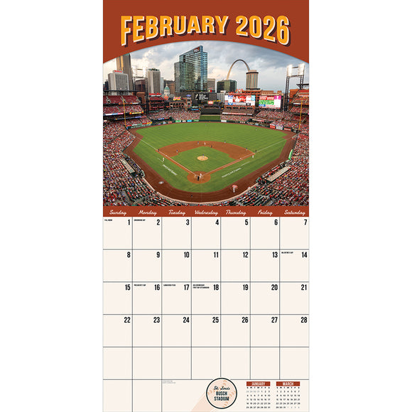 2026 Ballparks Wall Calendar