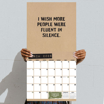 2026 Anti-Affirmations Wall Calendar - 0