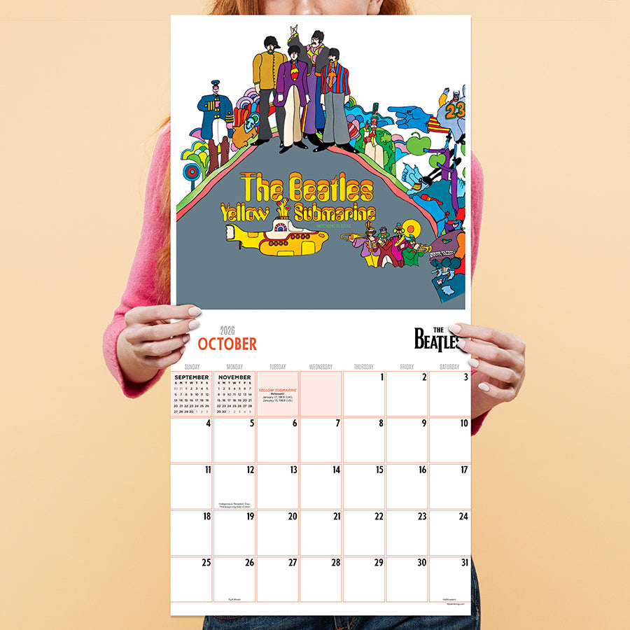 2026 The Beatles: Albums & Artwork Wall Calendar - 0
