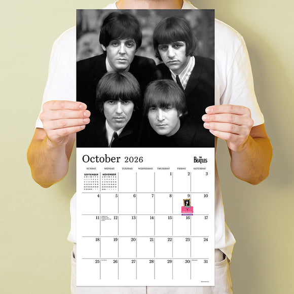 2026 The Beatles: In Black & White Wall Calendar