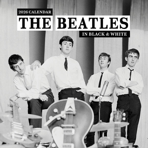 2026 The Beatles: In Black & White Wall Calendar