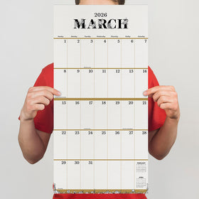 2026 Big Grid-Floral Wall Calendar - 0