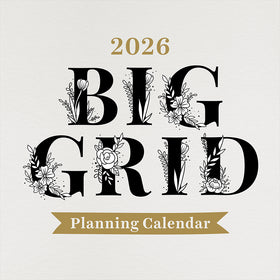 2026 Big Grid-Floral Wall Calendar