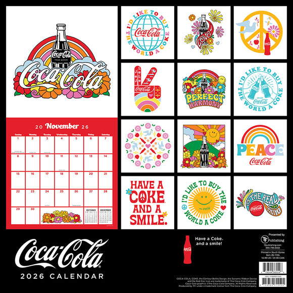 2026 Coke: Harmony Wall Calendar