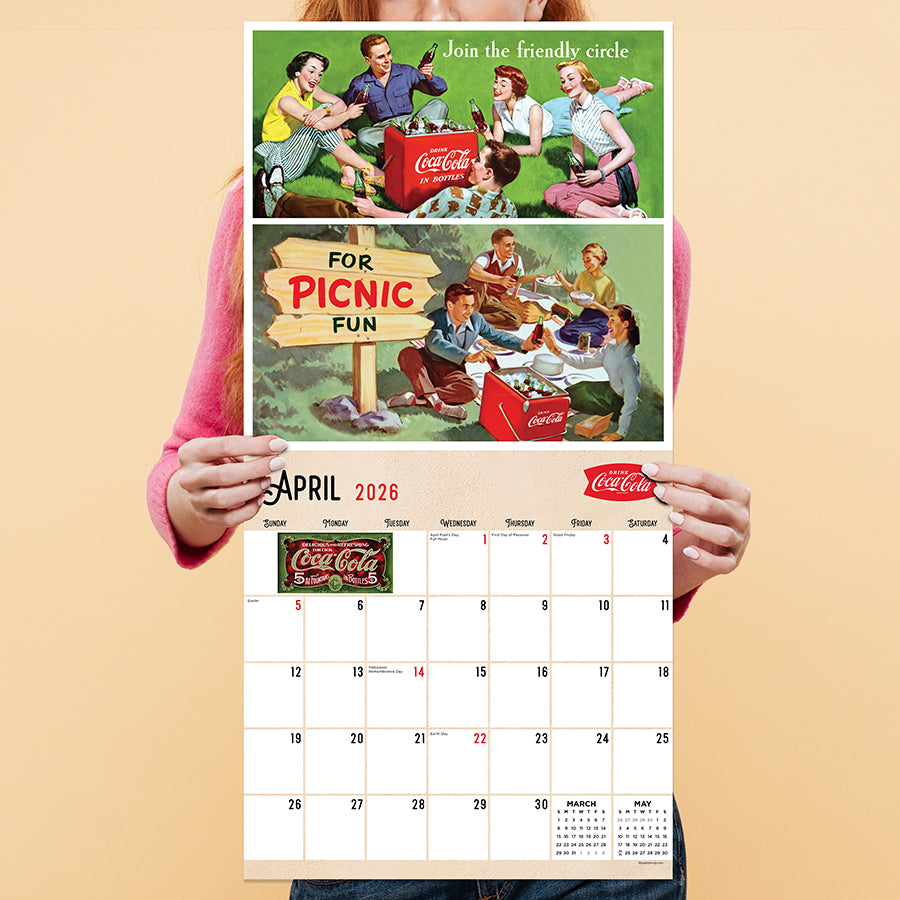2026 Coke: Vintage Nostalgia Wall Calendar | TF Publishing