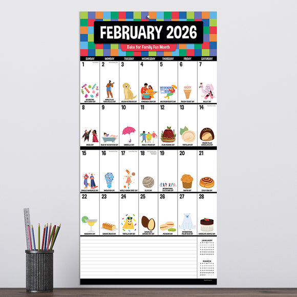 2026 Every Day's A Holiday Wall Calendar
