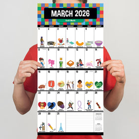 2026 Every Day's A Holiday Wall Calendar - 0
