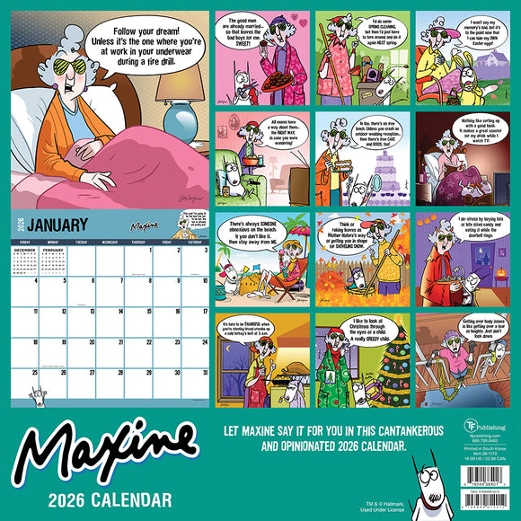 2026 Maxine Wall Calendar