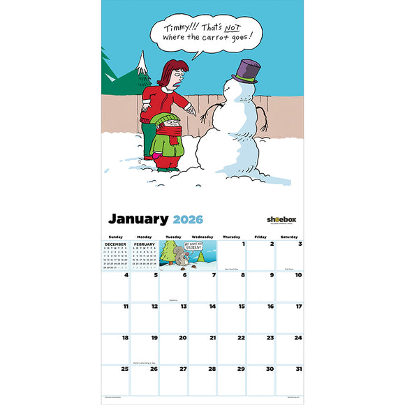 2026 Shoebox Wall Calendar